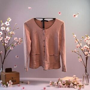 Vintage Marc Jacob's Pink Button-Up Cardigan